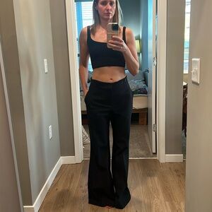 Pinstripe flare leg dress pants. Never worn!